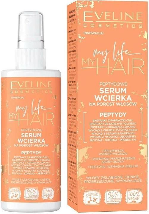 Actual product image Eveline My Life My Hair Peptide Growth Serum for thin hair. (150 ml)