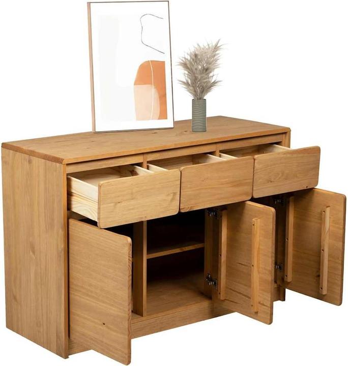 Image du produit vidaXL Sideboard SAUDA aspect chêne (114 x 43 x 75.50 cm)