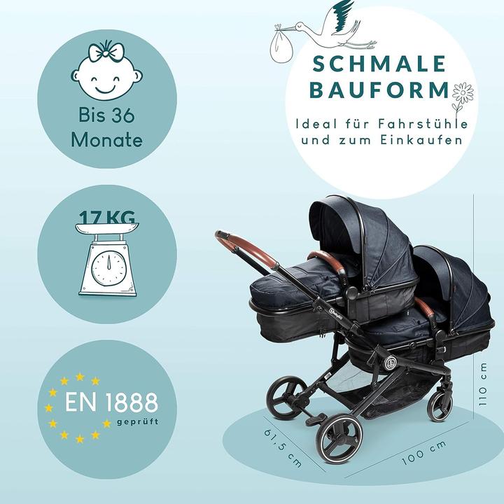 Actual product image BabyGo Twinner (0 Months - 3 years)