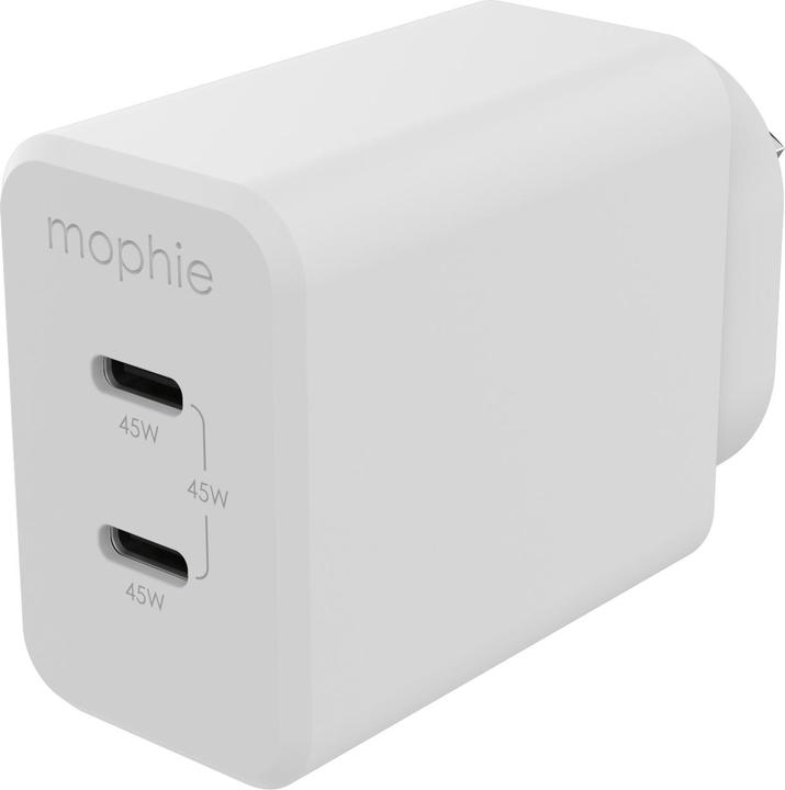 mophie 409909301, Intérieure, Secteur, Blanc (45 W, 2 ports)