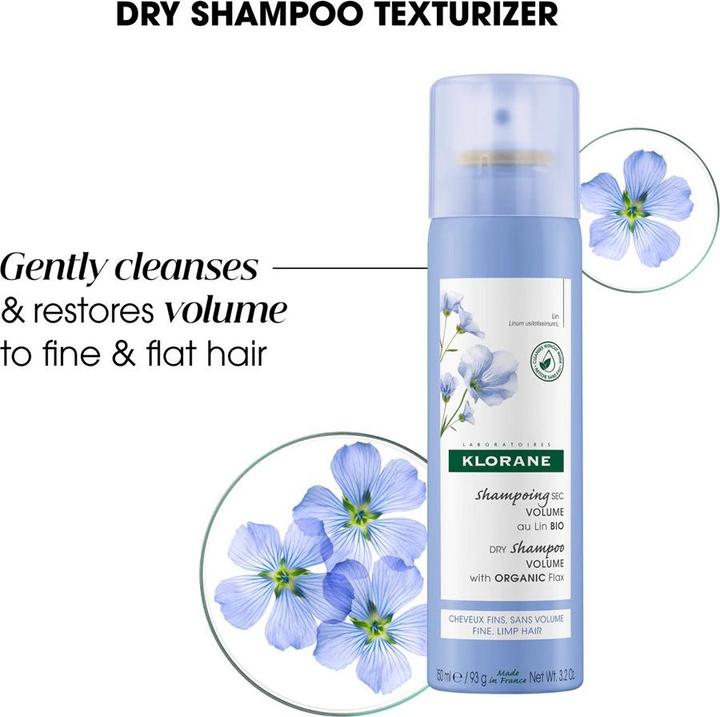 Image du produit Klorane Shampooing sec lin (Shampoing sec, 150 ml)