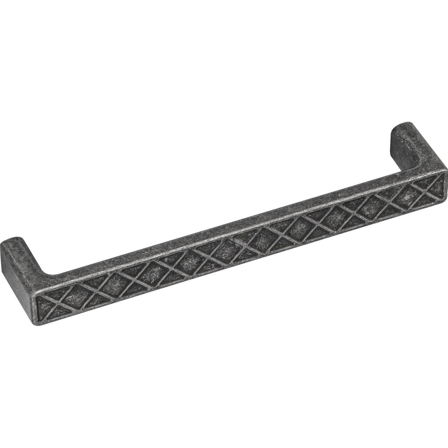 Furnipart, Möbelgriff, Möbelgriff Wafer Breite 175,5 mm, Zinkdruckguss grau antik