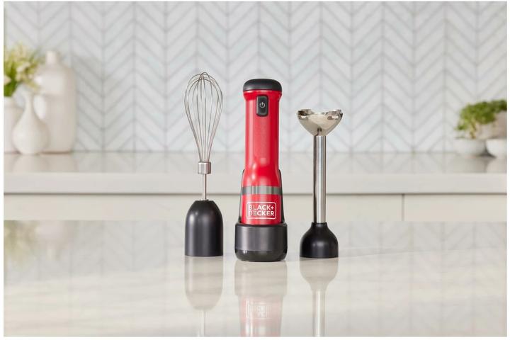 Produktbild Black & Decker Stabmixer BCKM1016KSR-QW Rot, 7-teilig