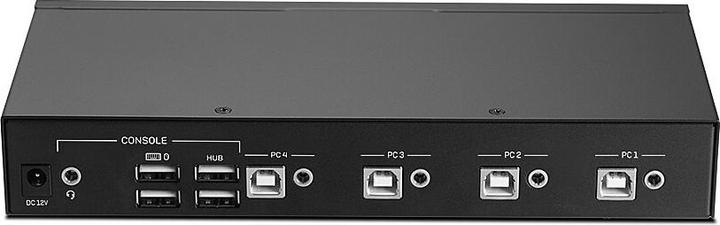 Actual product image Lindy 4 Port KM Switch, USB 2.0 & Audio