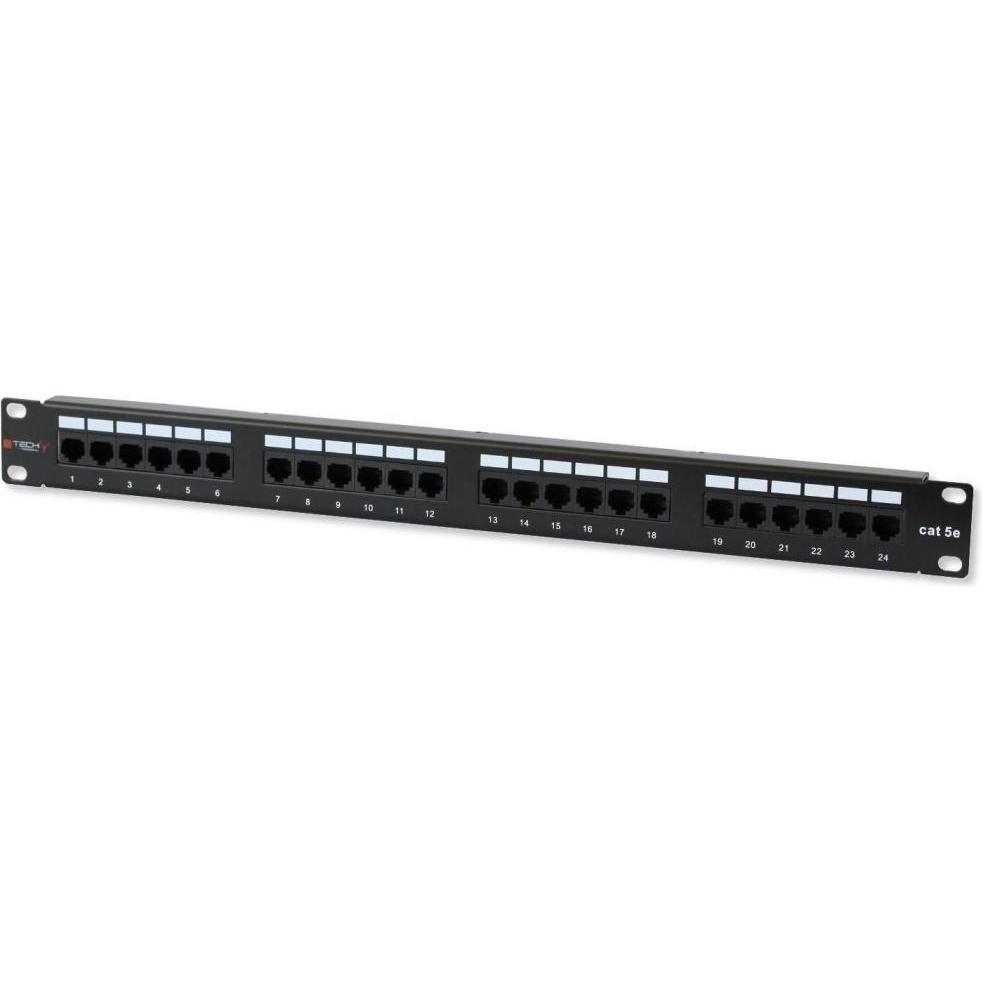 Thumbnail - Techly 24 x RJ45, Server Zubehör, Schwarz