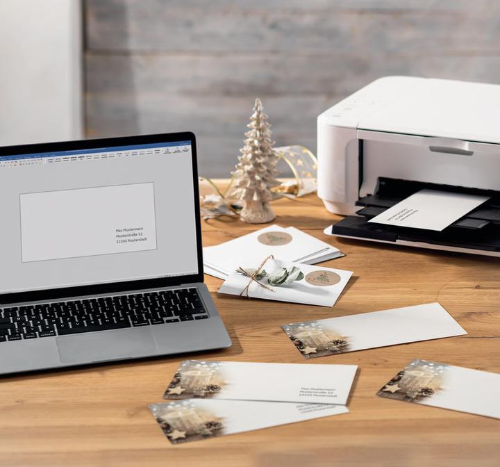Actual product image Sigel Christmas envelopes (110 x 220 mm, 25 x)