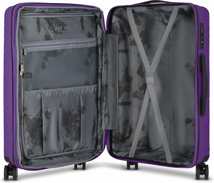 Immagine prodotto Franky Dallas 3.0 4 Rollen Kofferset 3-teilig mit Dehnfalte (188 l)