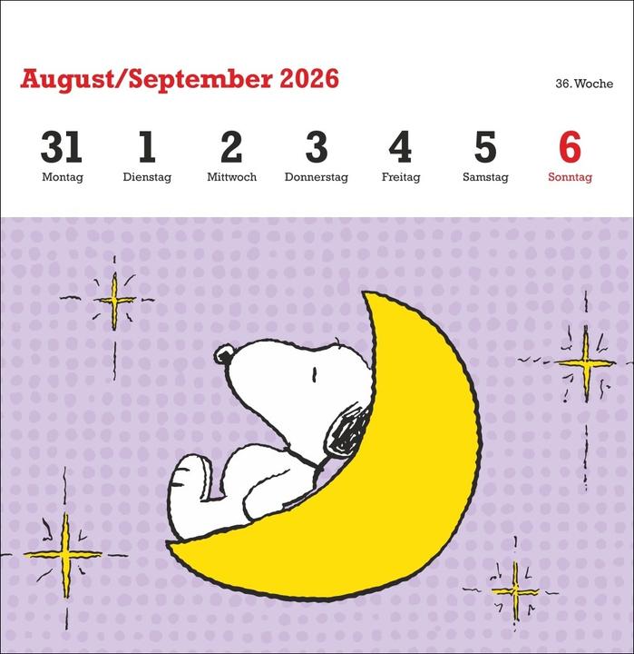 Produktbild Peanuts Premium-Postkartenkalender 2026 (16.5 x 17.7 cm)