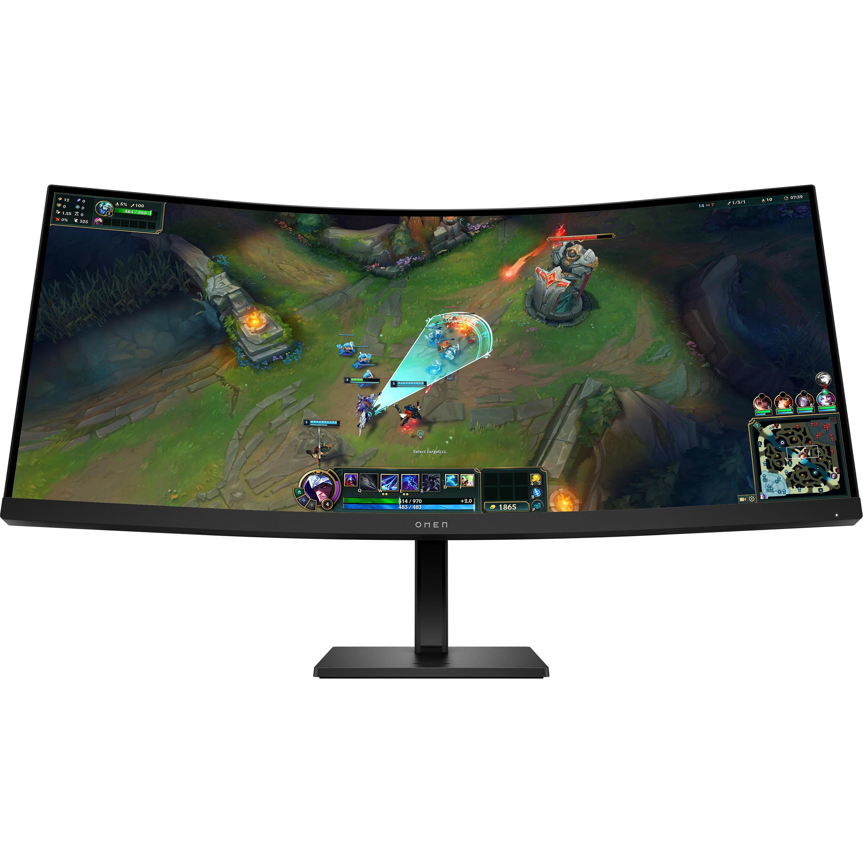HP OMEN 34c G2 (3440 x 1440 Pixel, 34"), Monitor, Schwarz