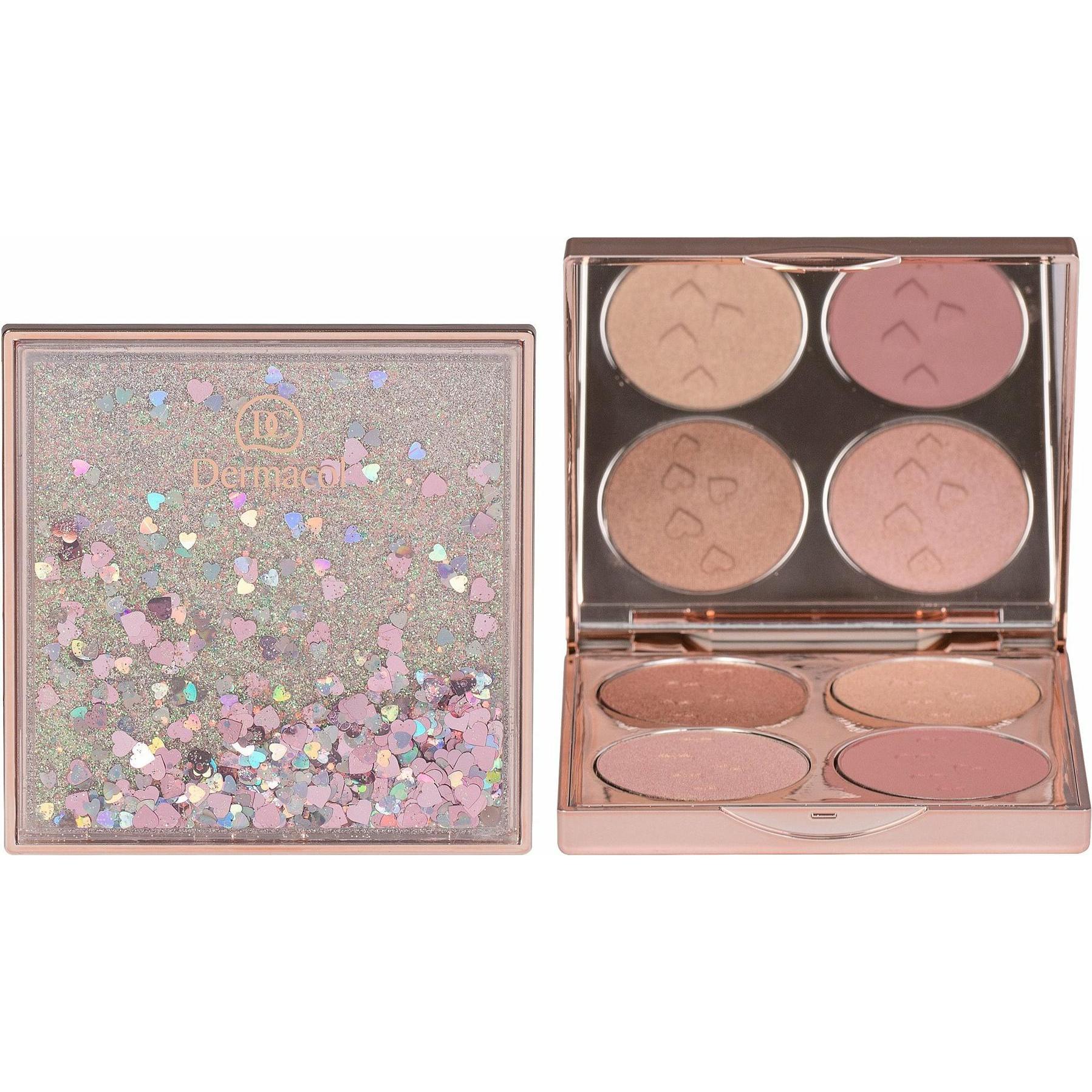 Dermacol Mehrfarbig Highlighter + Bronzer, Multi-Purpose Brightening Palette (Multicolor, Highlighter, 10 G)