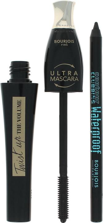 Actual product image Bourjois Twist Up Mascara Ultra Brown 8ml + Contour Clubbing Eyeliner Tone 41 Black Party 5 (Ultra Brown + Nº 41 Black Party)