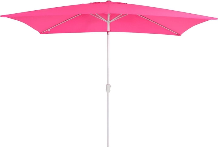 Actual product image Mendler Parasol, garden umbrella, 2x3m rectangular inclinable, polyester/aluminium 4,5kg - pink (1.92 m)
