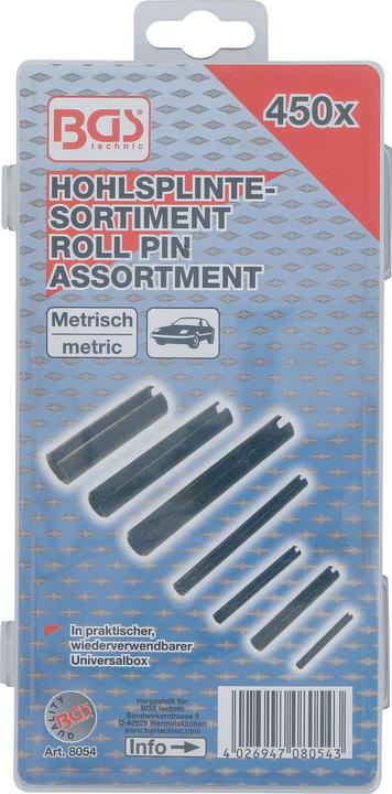 Image du produit BGS Goupilles creuses/à ressort 450 pièces