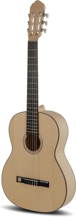Actual product image Gewa Classic Guitar Pro Natura Silver Left-Handed Model Made in Europe (Classical guitar, Back and sides: Acacia, Neck: Maple, Top: Solid spruce)