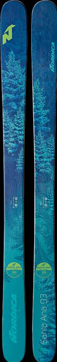 Actual product image Nordica Ski Santa Ana 93 2019 (170 cm, Without binding)