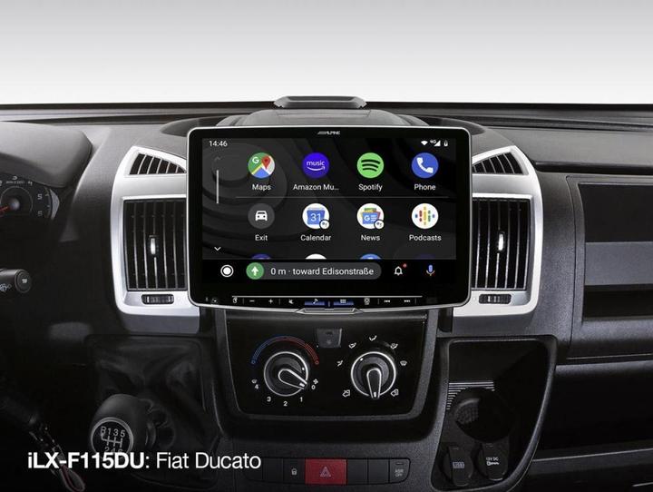 Actual product image Alpine ILX-F115DU (Android car, Apple Carplay)
