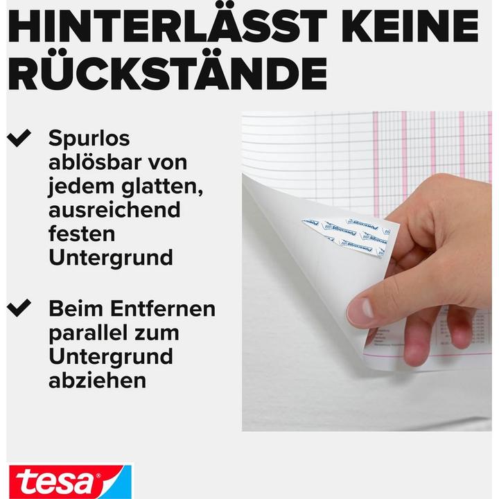 Productafbeelding tesa 3x Powerstrips POSTER, 200g Halteleistung, 60x doppelseitige Klebestreifen