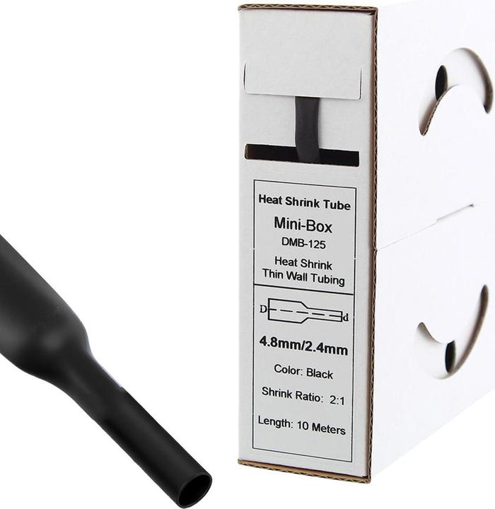 Produktbild Offgridtec 10m Schrumpfschlauch 4,8mm>2,4mm schwarz (1 x)