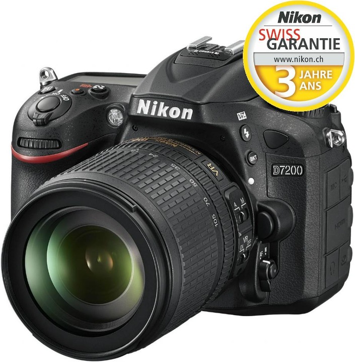 Actual product image Nikon D7200 Kit (18 - 105 mm, 24.20 Mpx, APS-C / DX)