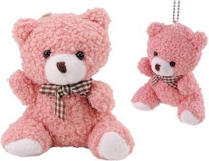 Actual product image Lean Toys Teddybär-Schlüsselanhänger, rosa, 10 cm