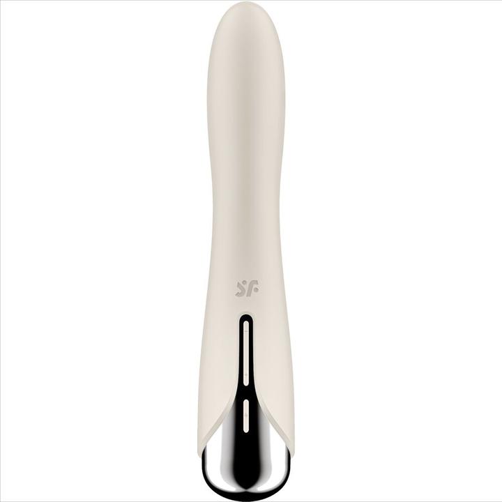 Actual product image Satisfyer Spinning Vibe 1 G-Spot Beige Rotator Vibrator