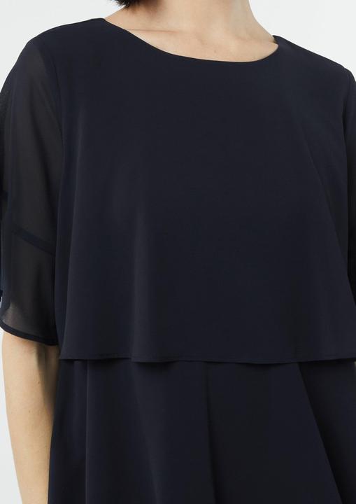 Produktbild Comma Kleid Kurzes Volantkleid aus Crêpe-Chiffon (38)