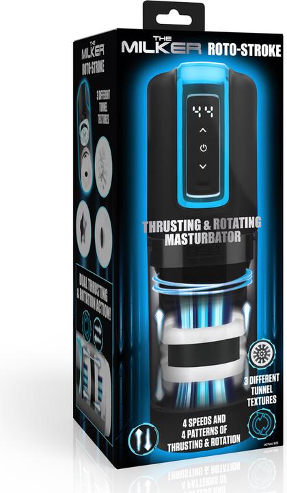 Produktbild Frisky Roto-Stroke - Thrusting and Rotating Masturbator - Black