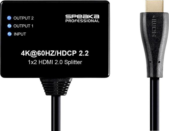 Actual product image SpeaKa Professional 1x2 HDMI Splitter