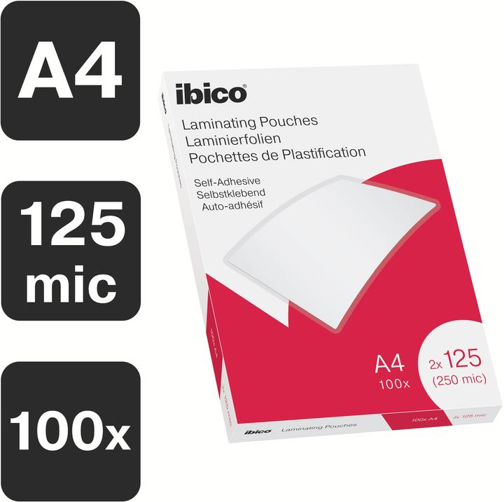 Actual product image Ibico Laminating film A4, 125 µm 100 pieces (A4, 100 Piece, 125 µm)