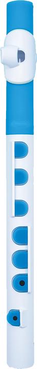 Actual product image Nuvo N430T TooT2.0 Children's Transverse Flute in C, White-Blue (Transverse flute)