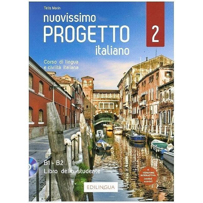 Italienisches Design Brandneu 2 Podr. + B1-B2-DVDs, Schulbücher