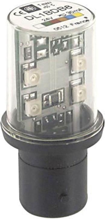 Schneider Yellow LED Lamp, Steady, BA15d, 24V