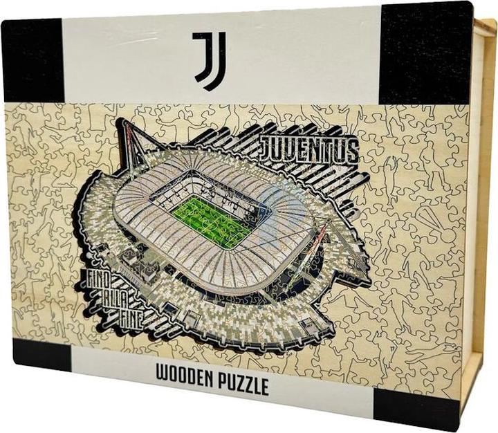 Actual product image Iconic Juventus FC - Allianz Stadium - Wooden Puzzle Size S (150 pieces) (150 pieces)