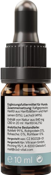 Produktbild CBD Vital CBD Hanföl für Hunde (1 Stk.)