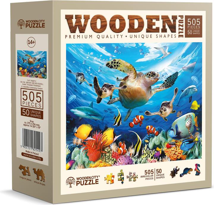 WoodenCity Puzzel van hout L Oceaanleven (505 onderdelen)