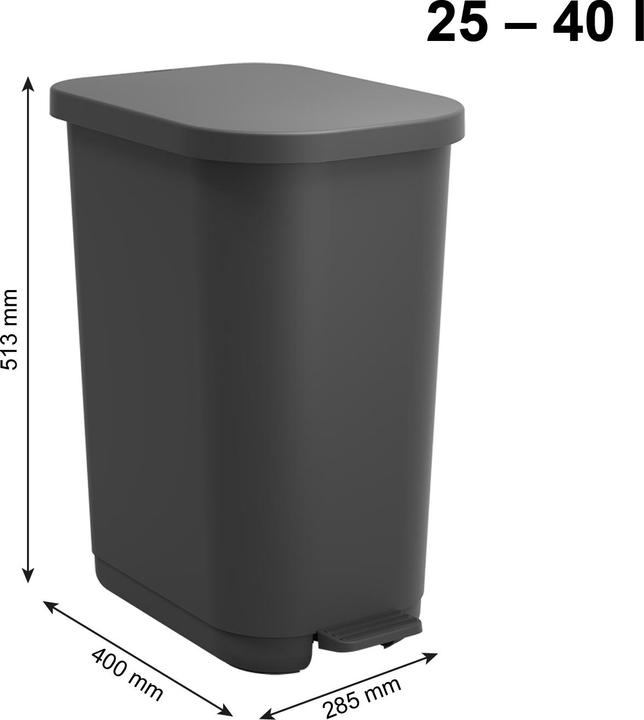 Image du produit Rotho Poubelle à pédale (35 l)