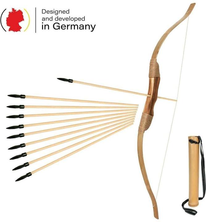 Bogenkönig Holzpfeile mit Gummispitze 20 Stück