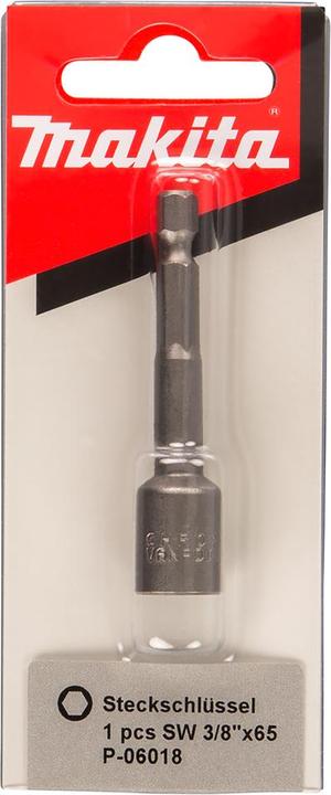 Actual product image Makita Socket spanner 1/4" SW3/8" (1/4")