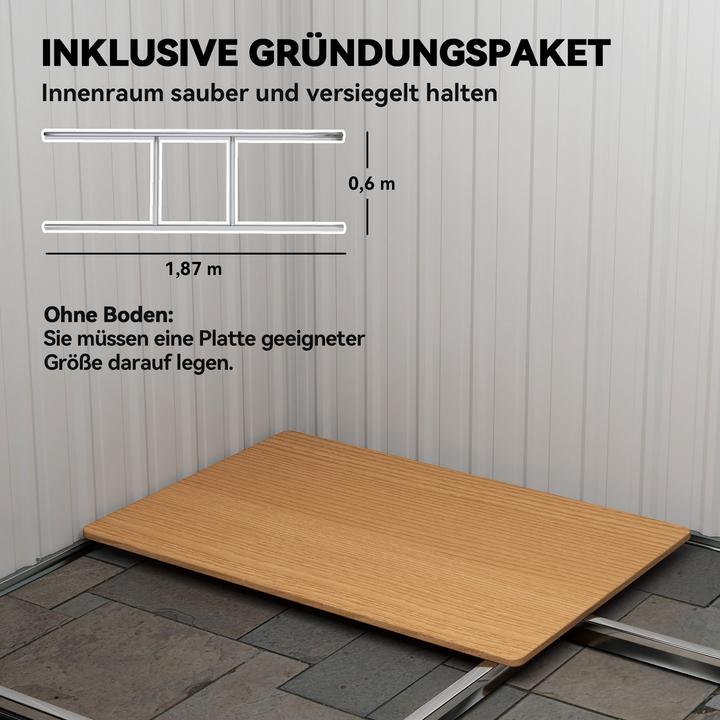 Produktbild Outsunny Gerätehaus Verzinkter Stahl Grün