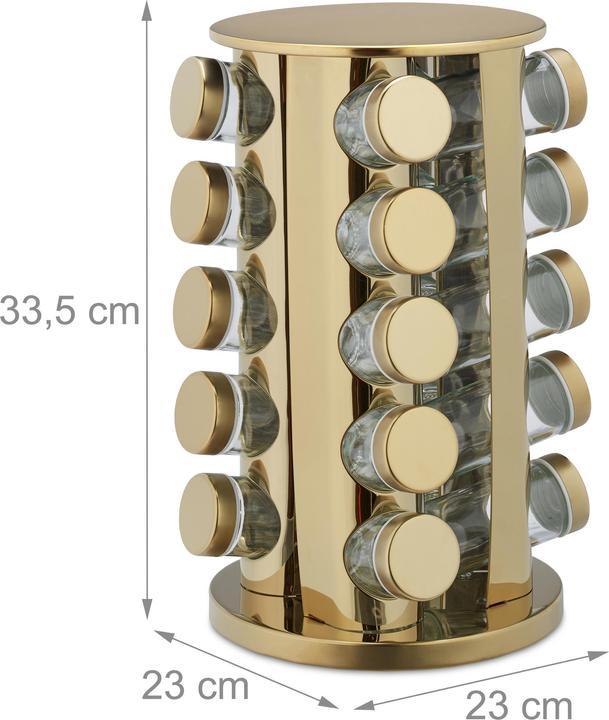 Actual product image Relaxdays 21 pcs. spice rack