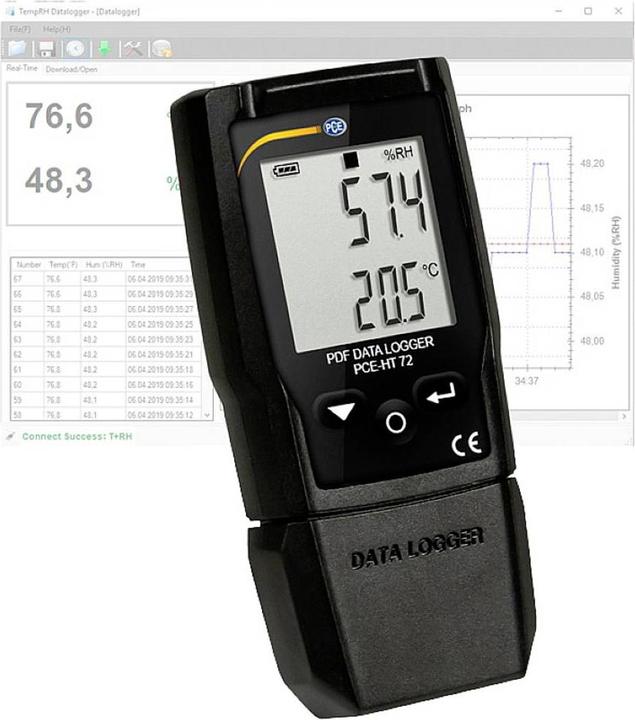 Immagine prodotto PCE Instruments Strumento PCE-HT 72 PDF data logger (Custodia del dispositivo di misurazione)