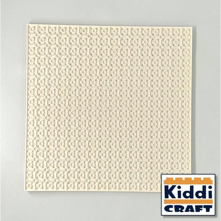 Actual product image Kiddicraft Stackable baseplate 32 x 32 studs (25.5 x 25.5cm) White