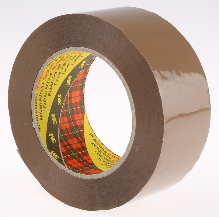 Actual product image 3M SCOTCH 313 Packing tape, BOPP film brown, thickness 0.07mm, 50mm x 100m (50 mm)