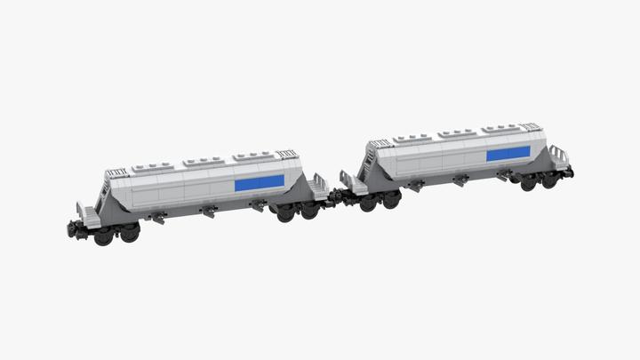 Image du produit Mobabricks Set de deux wagons-silos (compatible avec LEGO City)