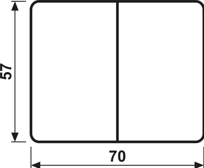 Actual product image JUNG Rocker Series SL595WW alpine white