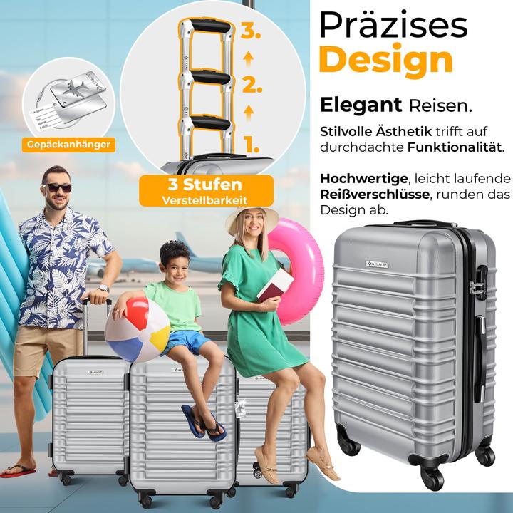 Image du produit Kesser 4-teiliges ABS-Hartschalenkofferset (34 l)