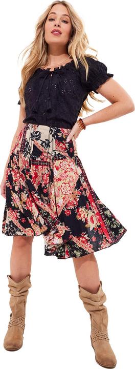 Actual product image Joe Browns Floral Patchwork Knee-Length Skirt (46)