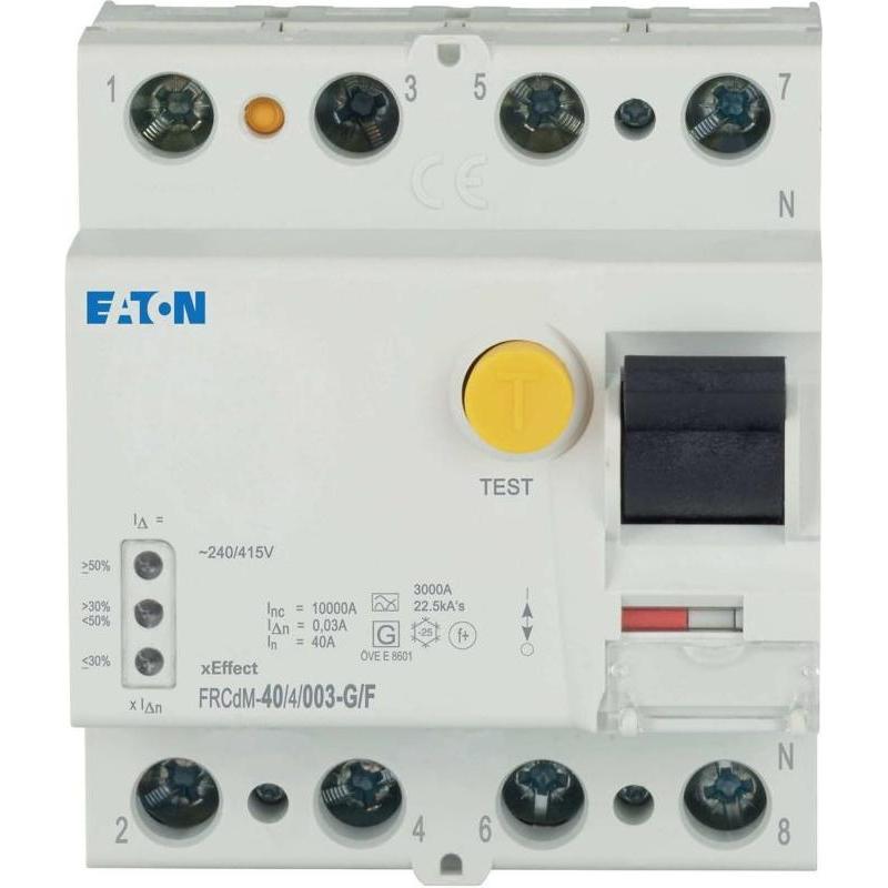 Eaton, Schutzschalter, FEHLERSTROMSCHALTER (FRCDM-40/4/003-G/F)