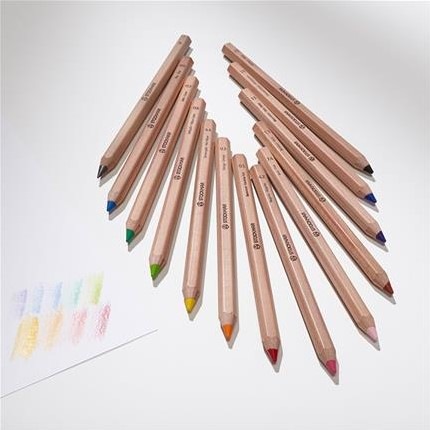 Produktbild Stockmar kleurpotloden 6kant (assortiert)12+1(EN-NL-FR)