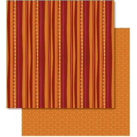 Thumbnail - Ursus, Bastelpapier, Scrapbook Paper Winterzauber orange/rot 12x12 Zoll VE=5 Blatt (5 x)